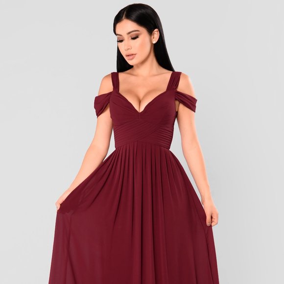 fashion nova wine dress